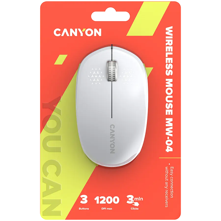 Миша Canyon MW-04 Білий (CNS-CMSW04W) - фото 6