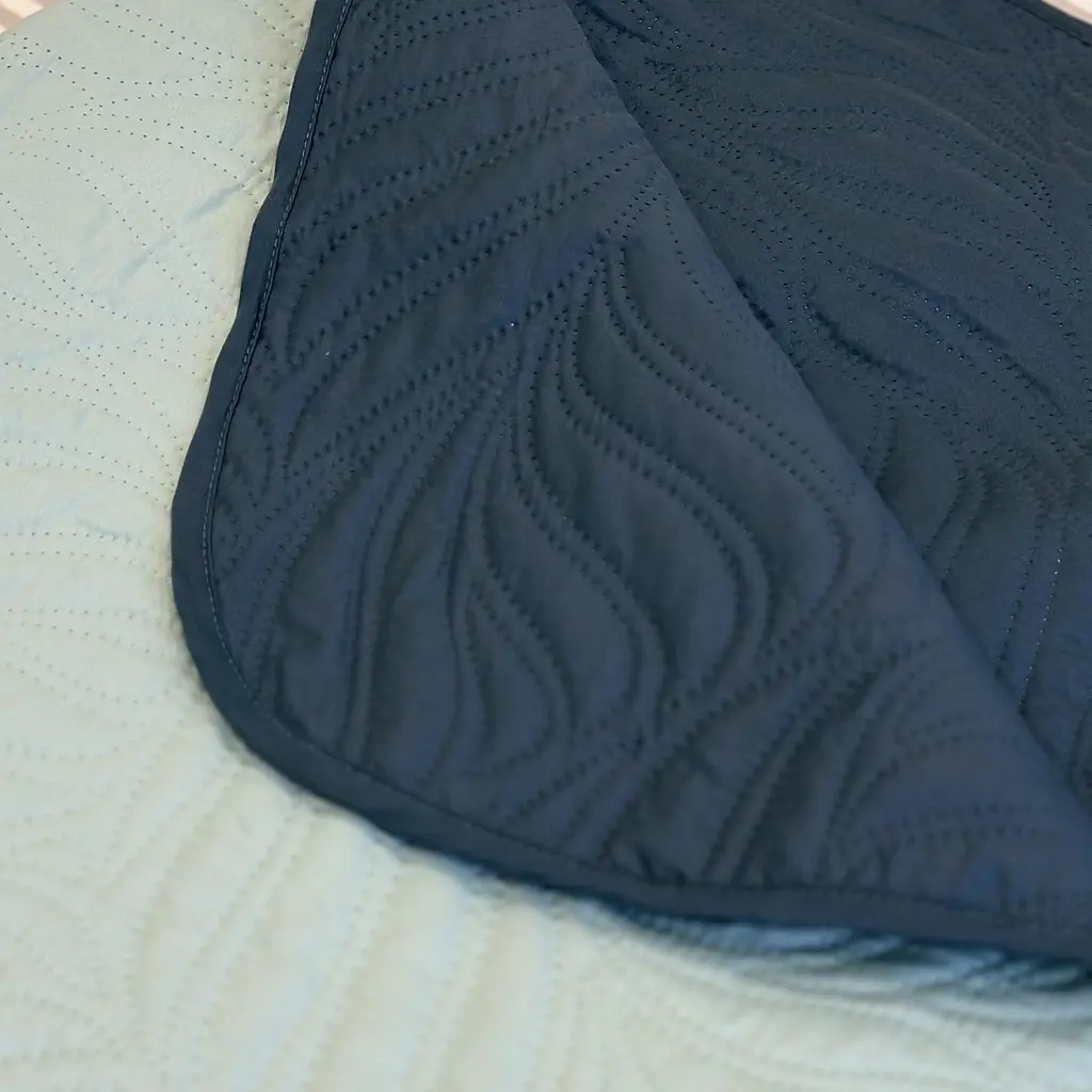 Покривало декоративне LeLit блакитне з синім 240х215 см (le2000000297958) - фото 8