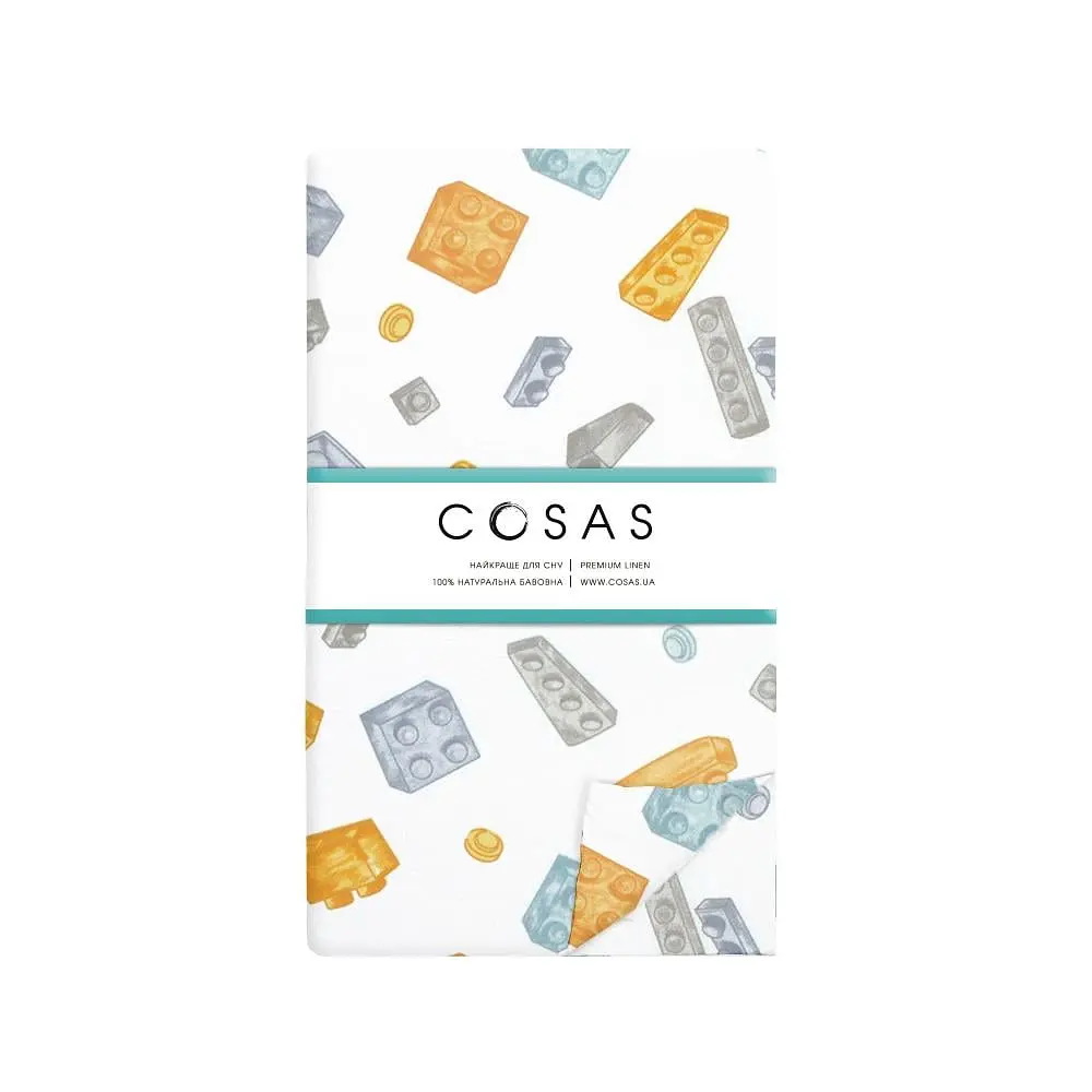 Дитяча постільна білизна в ліжечко GREY CONSTRUCTOR COSAS (4822052087435) - фото 5