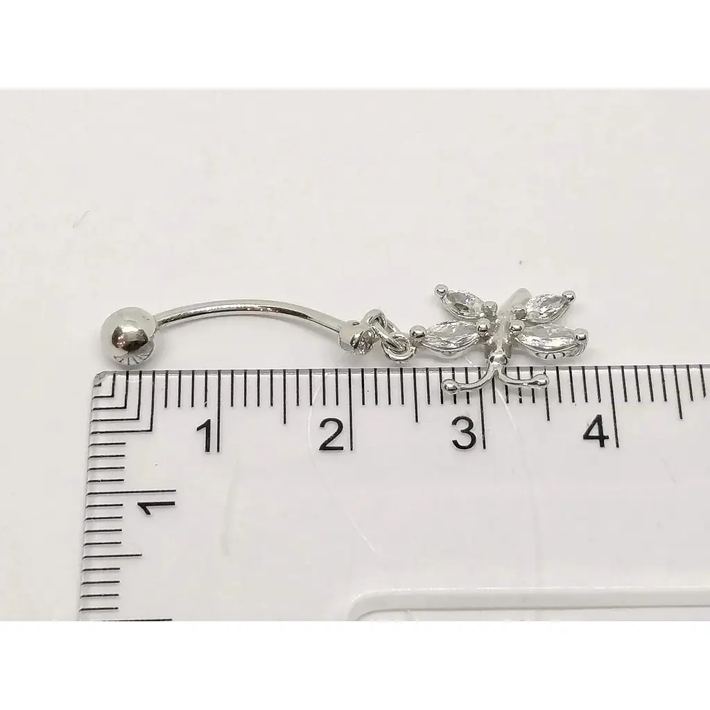 Срібна сережка для пірсингу пупка Dear. 7002.1С - фото 3