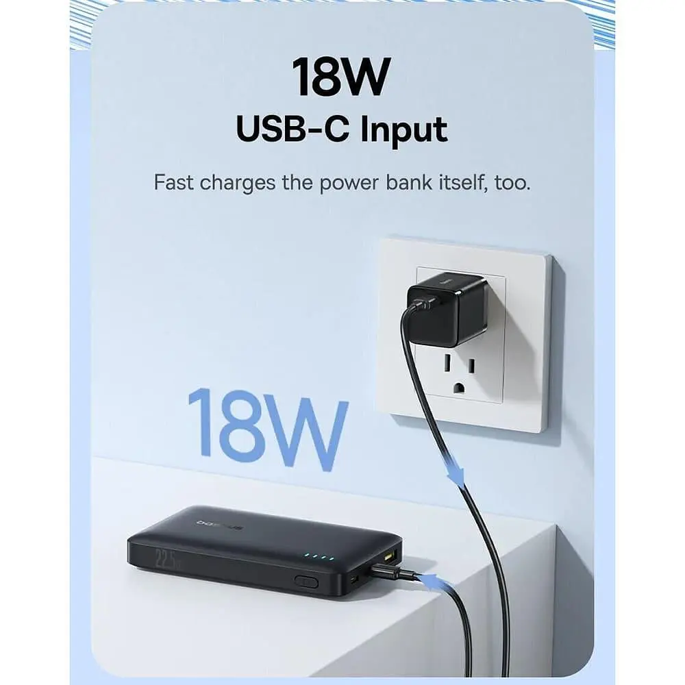 Павербанк Baseus EnerFill Bipow2 Pro Black 10 000 mAh / 22.5 Вт (P1008210D123-00) - фото 5