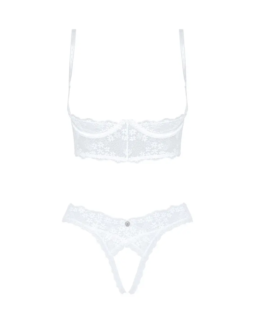 Obsessive Obsessive Heavenlly 2-pcs cupless Set XS/S - фото 3