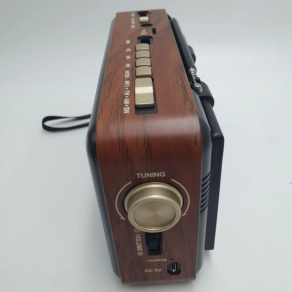 Акумуляторний радіоприймач з сонячною панеллю Bluetooth портативна колонка MP3 USB радіо MEIER M-521BT-S - фото 6