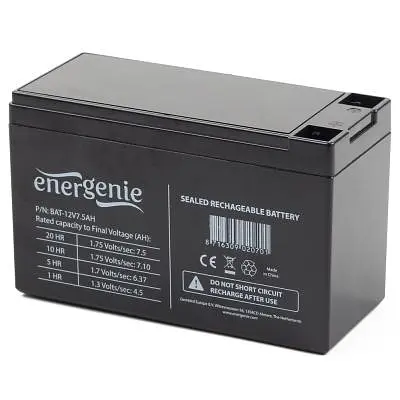 Батарея до ДБЖ EnerGenie 12В 7,5 Аг (BAT-12V7.5AH) - фото 2