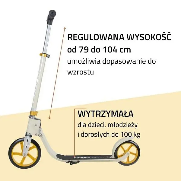Самокат Hudora Bigwheel 215 Beige (14127) - фото 3