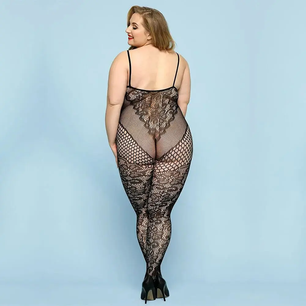 Відвертий бодістокінг JSY Фатальна Скарлет Plus Size, Black - фото 2