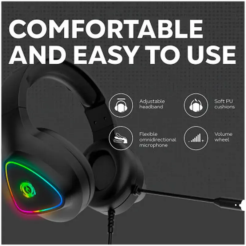 Навушники Canyon GH-6 Shadder Gaming 3.5 мм RGB Black (CND-SGHS6B) - фото 8