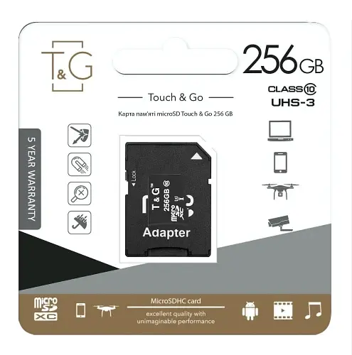 Карта пам'яті microSDXC 256Gb T&G teh0020716 - фото 2