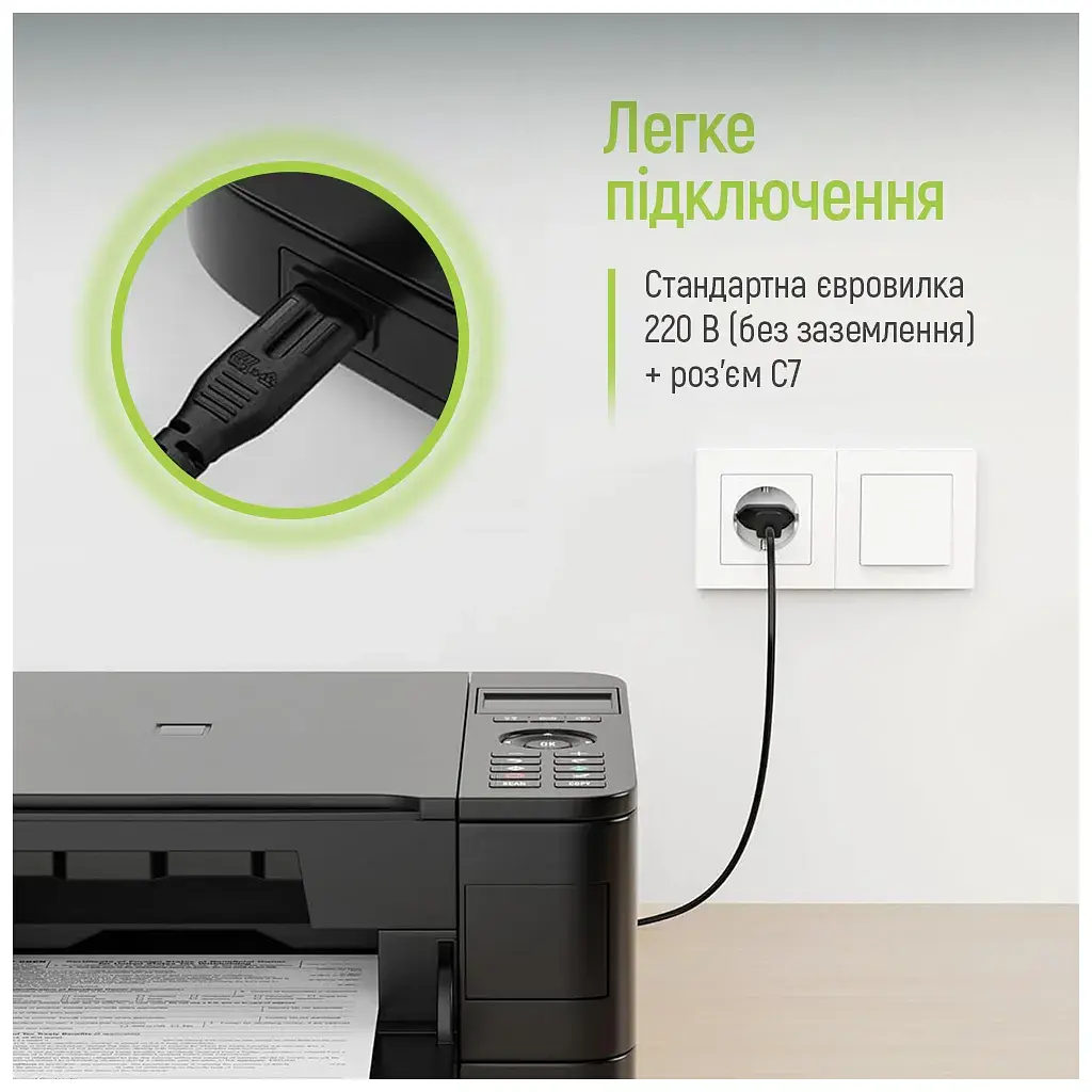 Кабель живлення C7 3m black ColorWay (CW-CBP086-BK) - фото 11