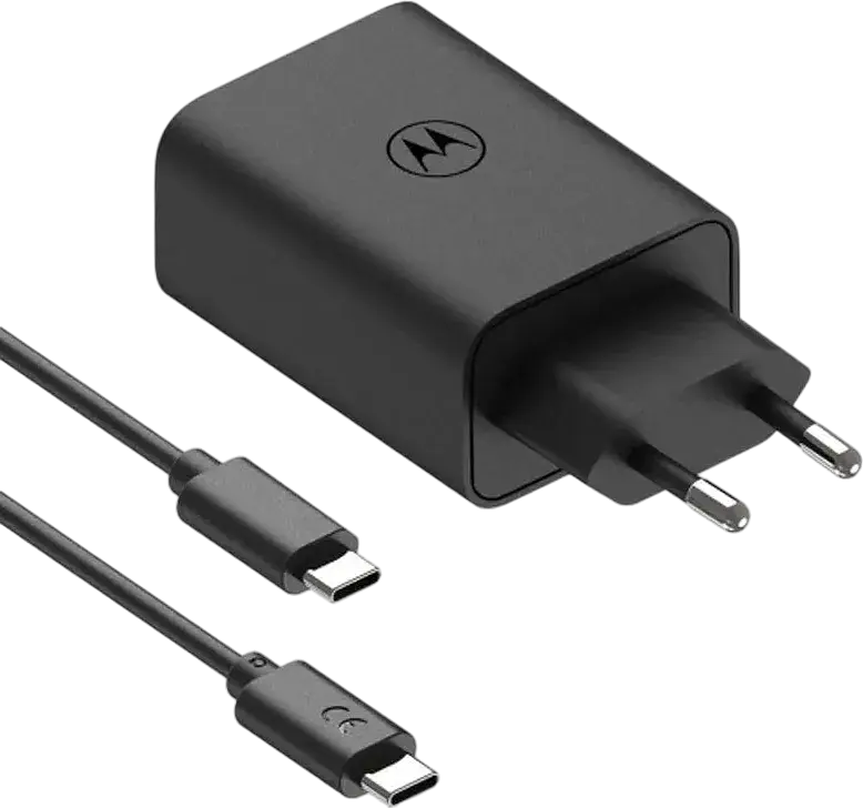 Зарядний блок адаптер 2 порти Motorola 50 W U+C + кабель USB-C (SJMC502) - фото 2