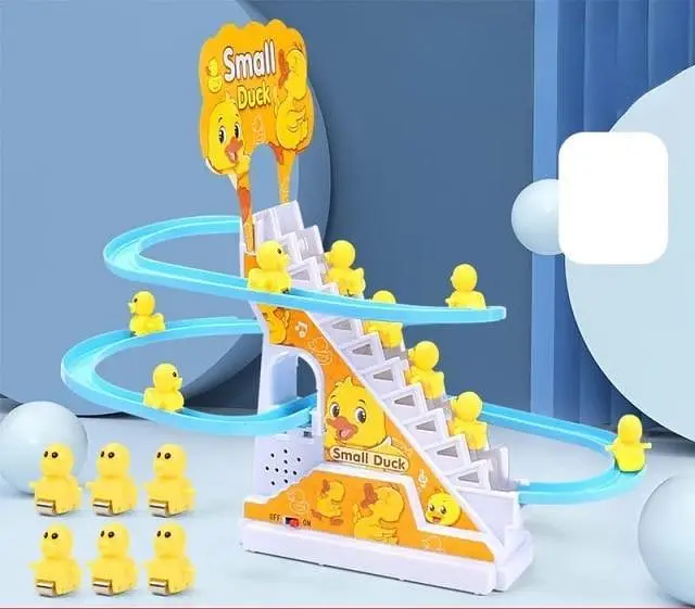 Інтерактивна гра Качина гоночна траса Small Duck Дитячі музичні гірки – ескалатор - фото 2
