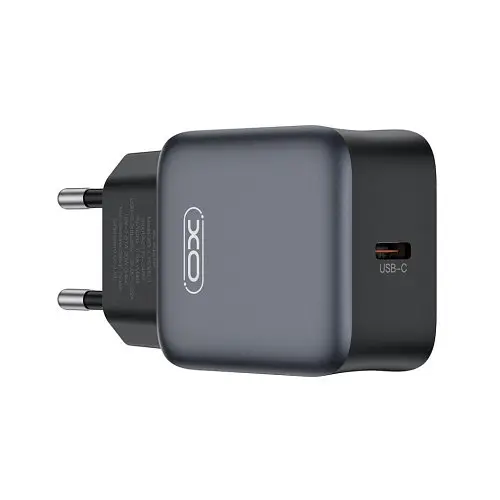 Сітчастий зарядний пристрій XO L155(EU) PD30W 1USB-C fast charger Чорний - фото 6