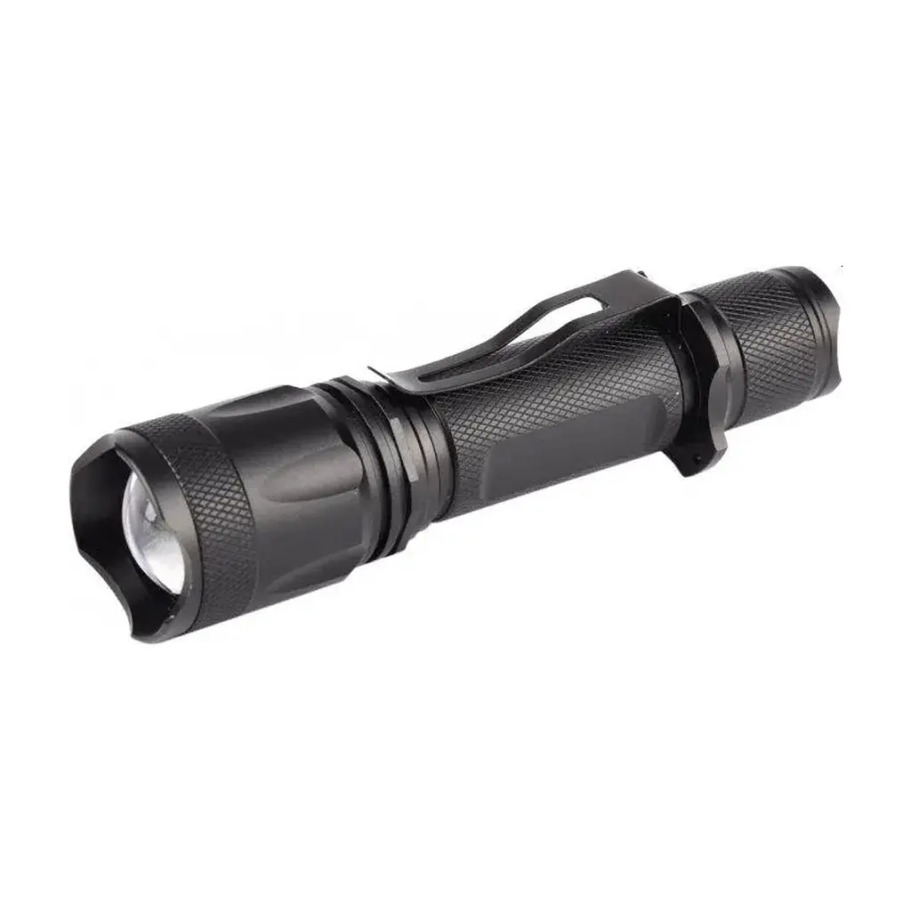 Ліхтар Quantum Techno 10W LED з USB + Li-ion18650/1500mAh blister (QM-FL1010-18650/1500-PB)