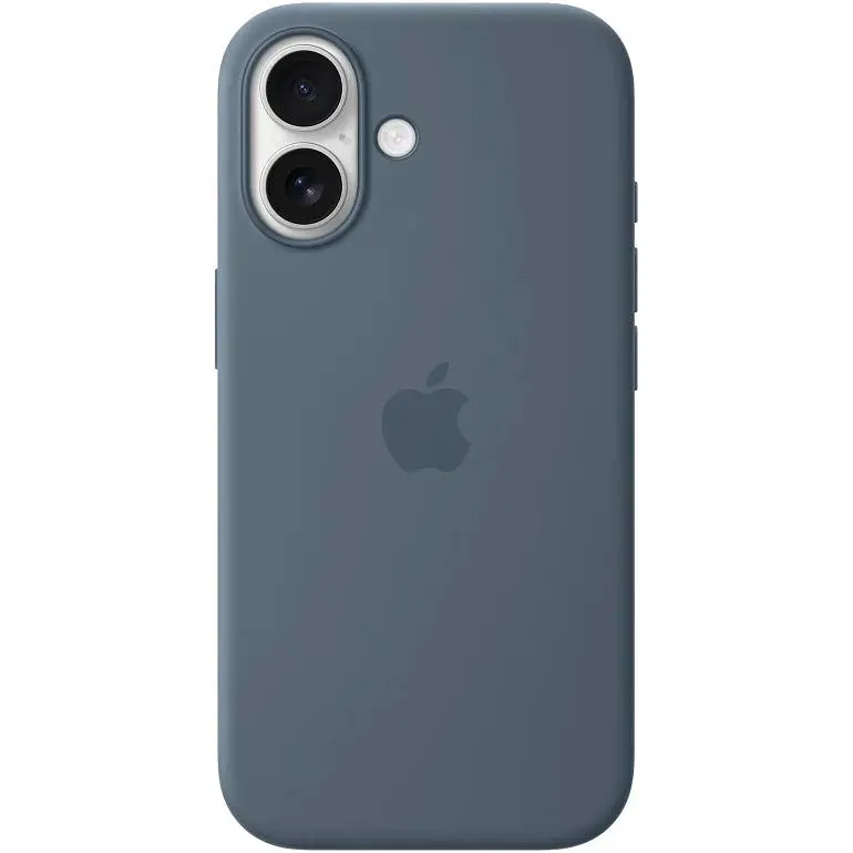 Чохол Silicone Case with Button, Animation & MagSafe для Apple iPhone 17 Anchor Blue AAA [153237] - фото 2