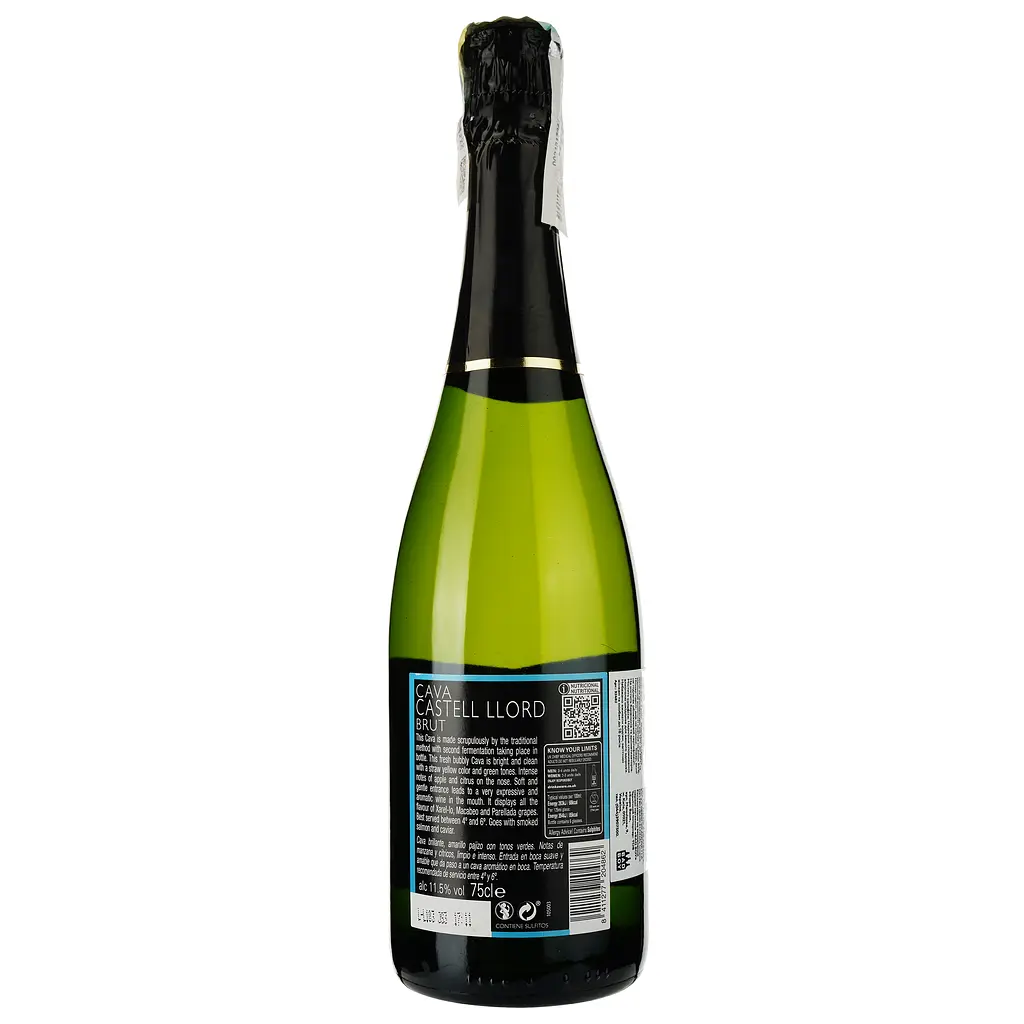 Вино ігристе Jaume Serra Castell Llord Cava Brut DO, біле, брют, 11,5%, 0,75 л - фото 2