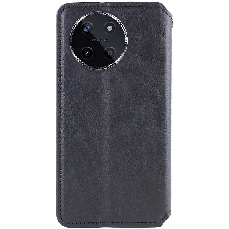 Шкіряний чохол-книжка Getman Cubic PU для Realme 11 4G Чорний - фото 2