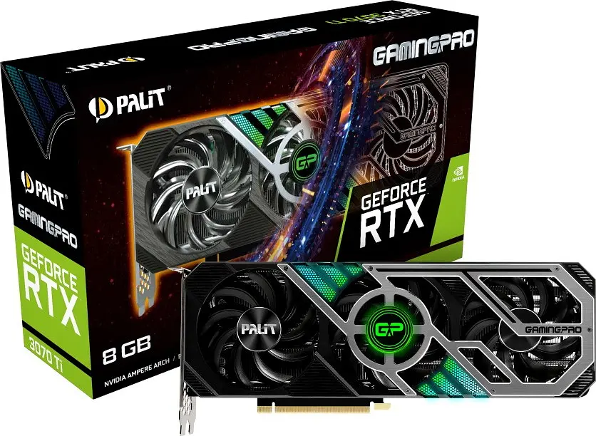 Відеокарта Palit GeForce RTX 3070 Ti GamingPro (NED307T019P2-1046A) б/в - фото 3