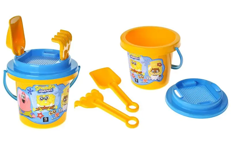 Ігровий набір для піску та води Sponge Bob SquarePants з відерцем та інструментами (QB001-006)