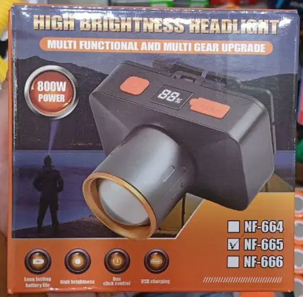 Налобный фонарь NF-665 800W High Brightness Multi-Functional - фото 5