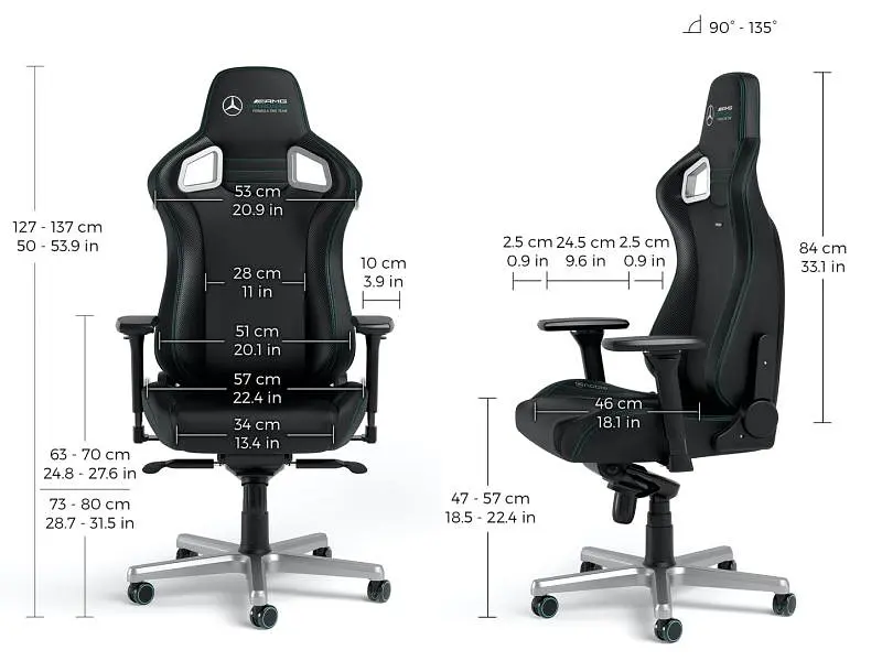 Крісло геймерське Noblechairs Epic Mercedes-AMG Formula One (PGW-NB-EGC-001) - фото 5