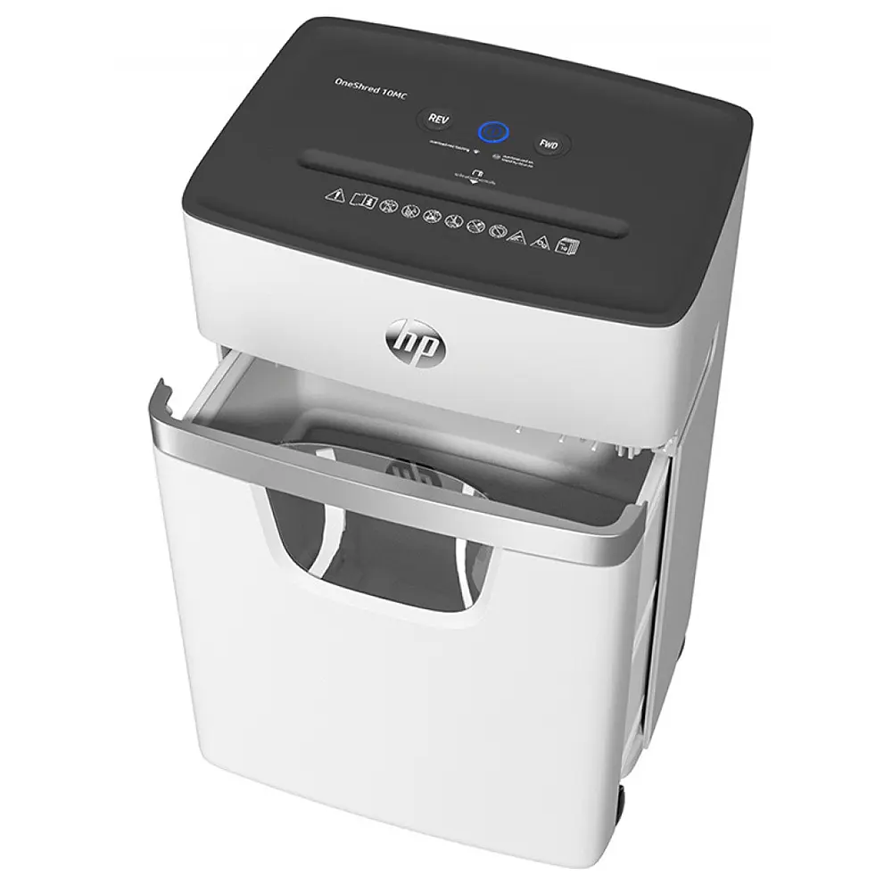 Знищувач документів HP OneShred 10MC, A4, 80g х 10 листів, 2*15, 20 л., P-5 - фото 6