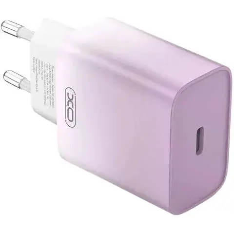 Зарядний пристрій XO CE18 fasr charger Type-C PD/QC 30W Violet - фото 2