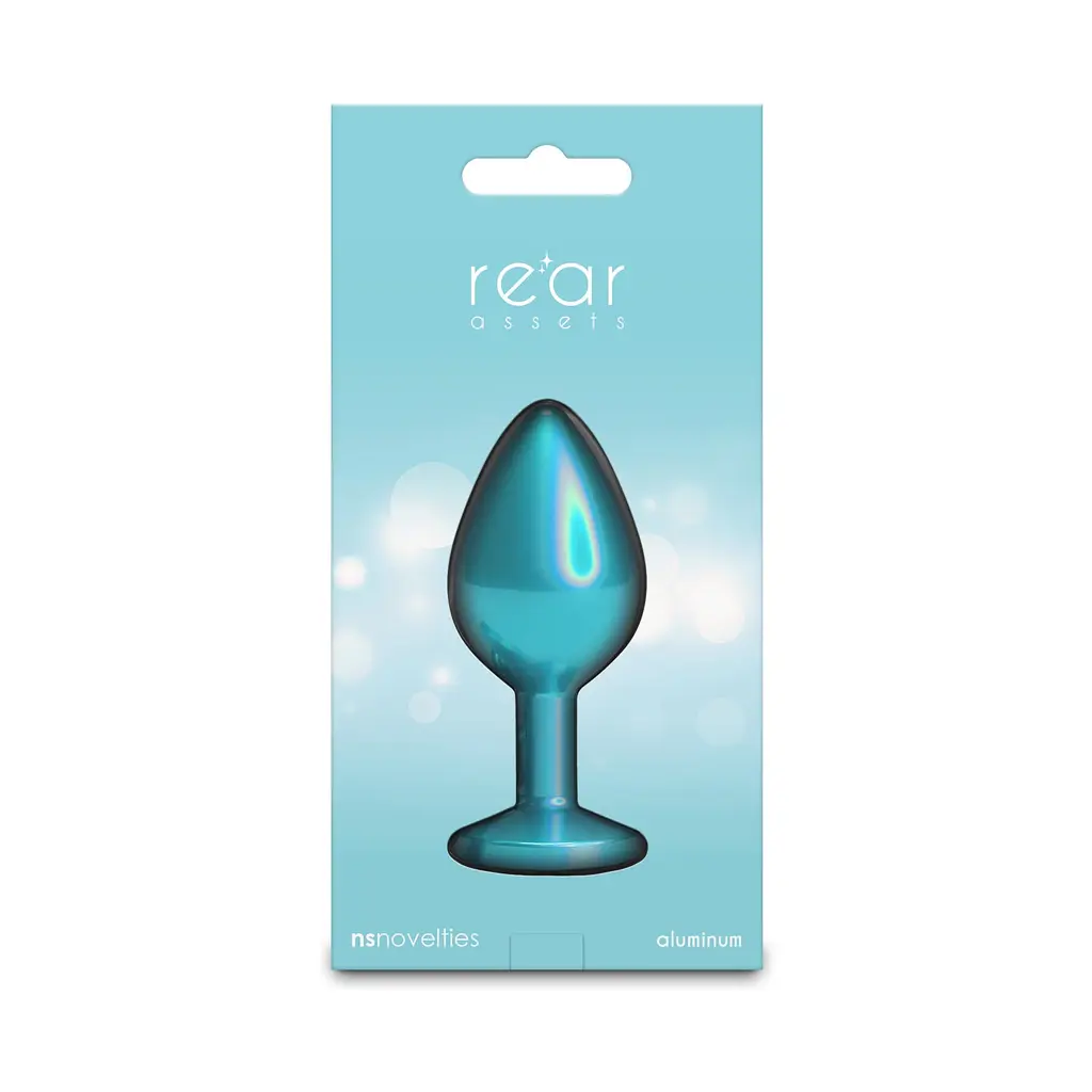 Анальна пробка NS Novelties Rear Assets - Iridescent Teal, M - фото 4