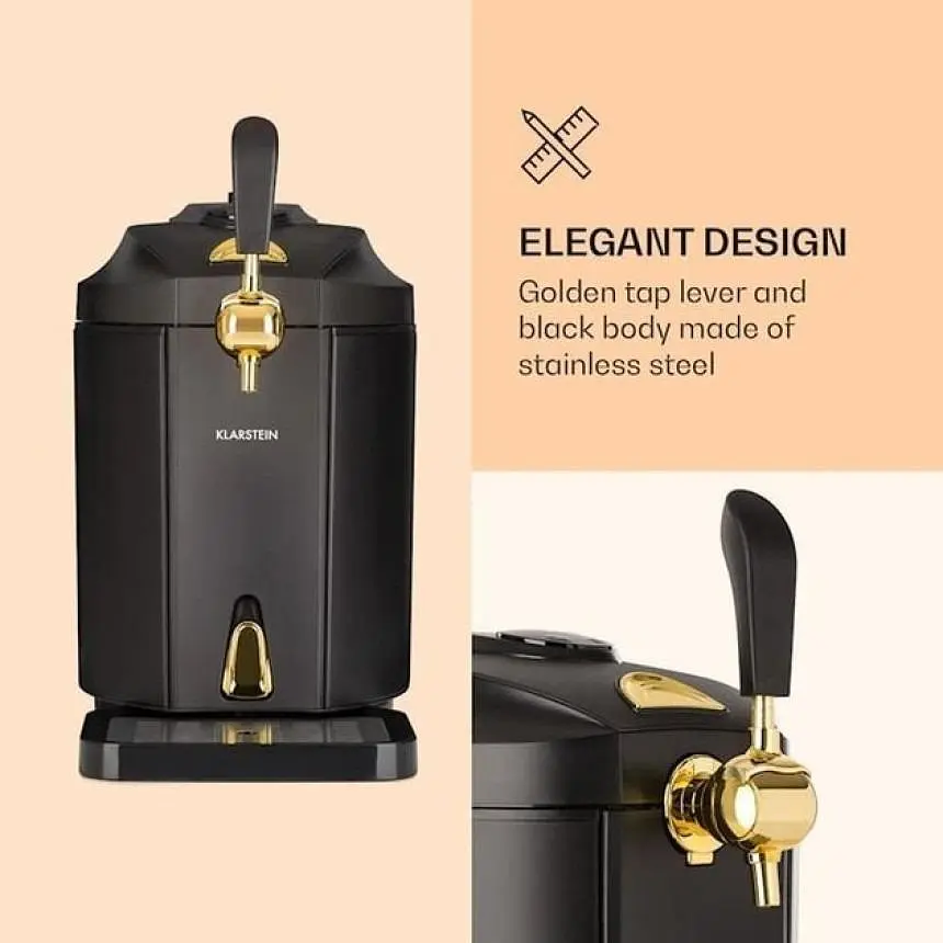 Диспенсер для пива Klarstein Skal 5л чорний (10032176) - фото 5
