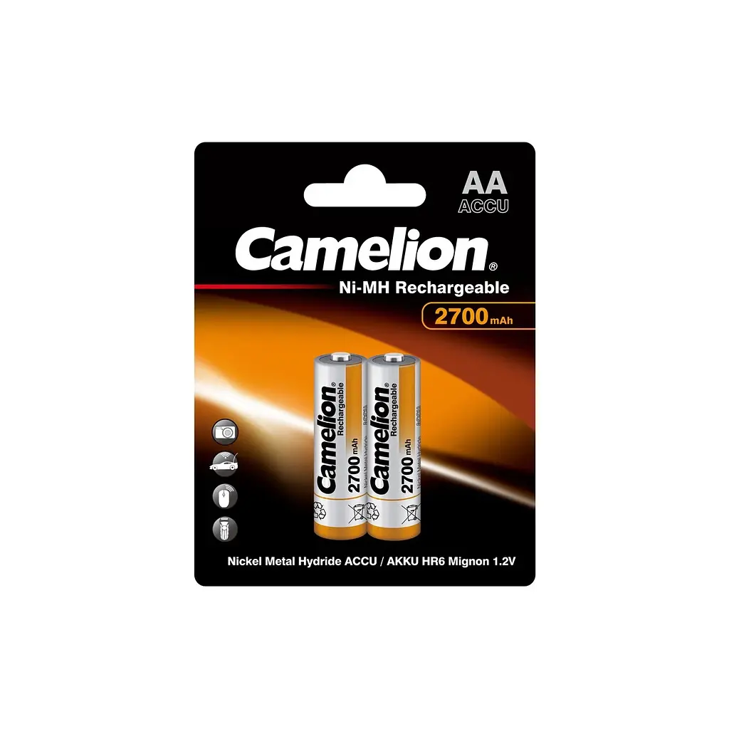 Акумулятор Camelion AA 2700 mAh Ni-MH * 2 HR6 BP2 (NH-AA2700BC2)