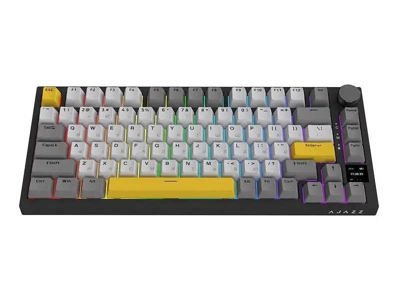 Клавіатура Ajazz AK820 Pro Flying Fish Switch Black (AK820PRO-FF-BGY) - фото 3