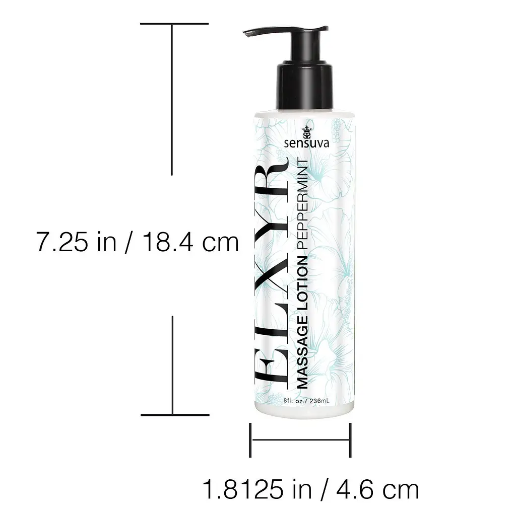 Лосьйон для масажу ніг і стоп Sensuva ELXYR Massage Lotion Peppermint (236 мл) - фото 3