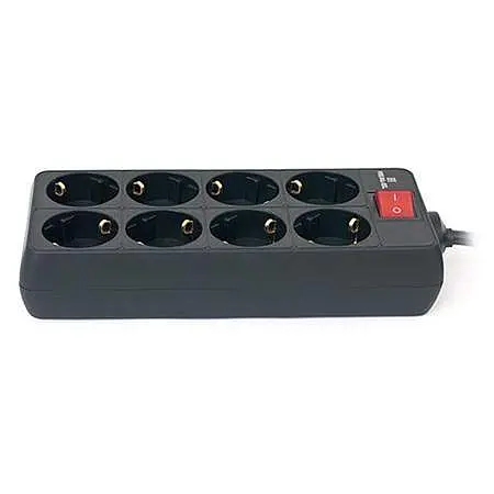 Мережевий фільтр Real-EL RS-8 PROTECT 3.0m Black UAH (EL122300022) - фото 2