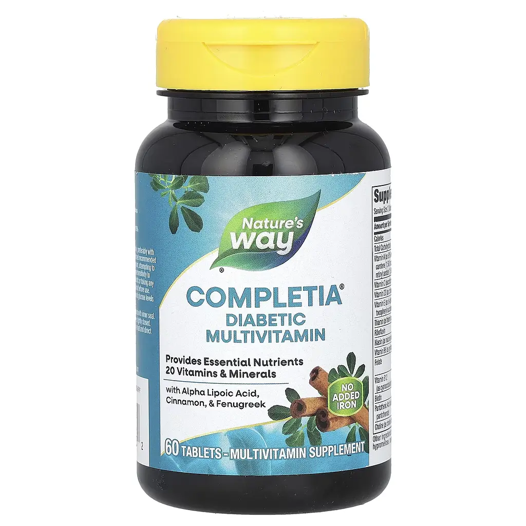 Комплекс Мультивітамінів для Діабетиків Completia Diabetic (Iron-Free) - 60 таб - фото 3