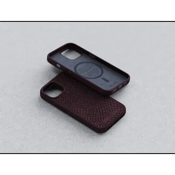 Чохол-накладка Njord Salmon Leather MagSafe Case Rust для iPhone 15 Plus (NA52SL03) - фото 6