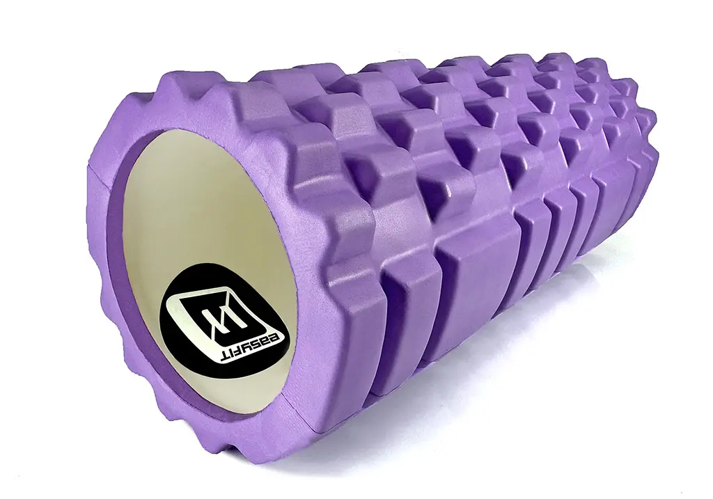 Масажний ролик EasyFit Grid Roller 33 см v.1.1 Фіолетовий (EF-2020-V) - фото 2