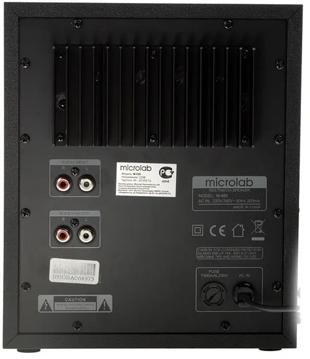 Акустична система 2.1 Microlab M-880, чорна з срібним - фото 6