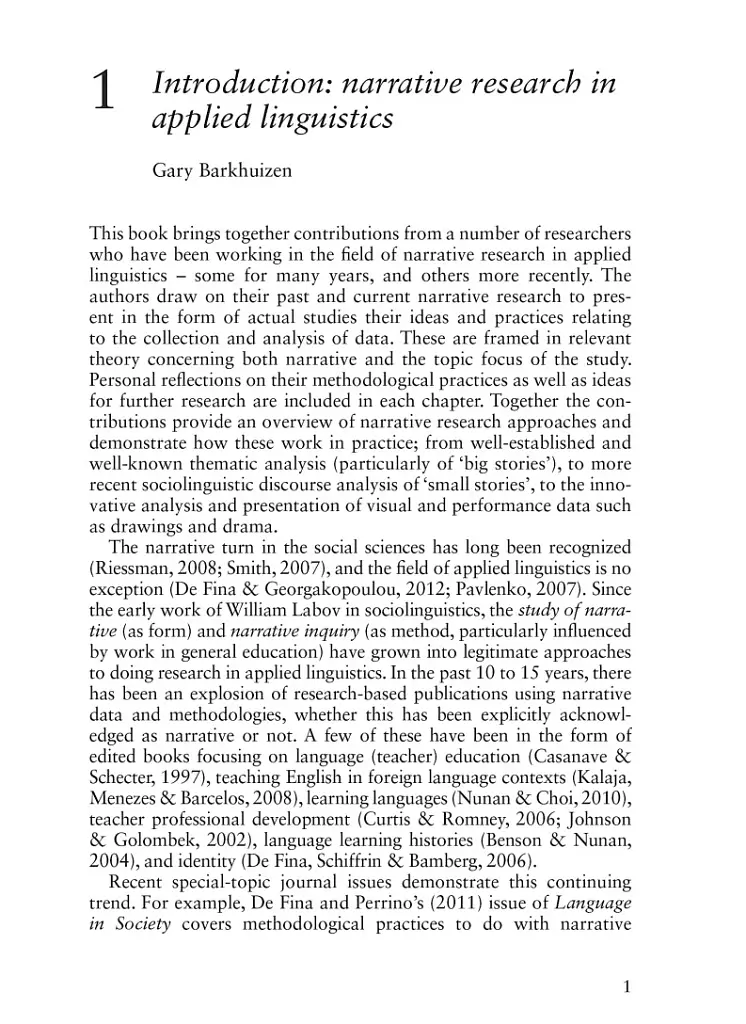 Narrative Research in Applied Linguistics - фото 4