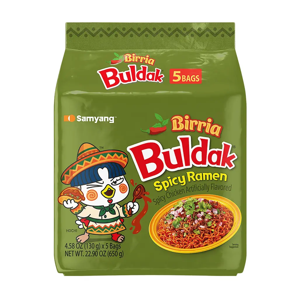 Локшина Samyang Buldak Birria Spicy Ramen 5шт х 130г