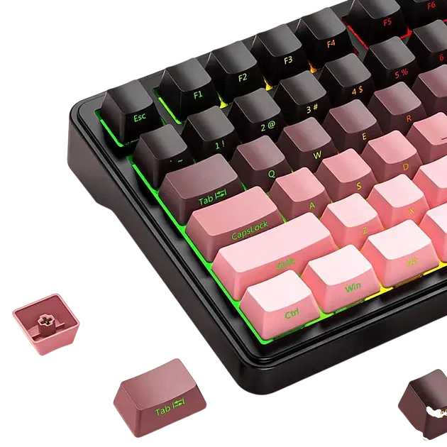 Клавіатура Attack Shark X85 Side Printed RGB Gradient Pink (AS-X85-SP-GP) - фото 3