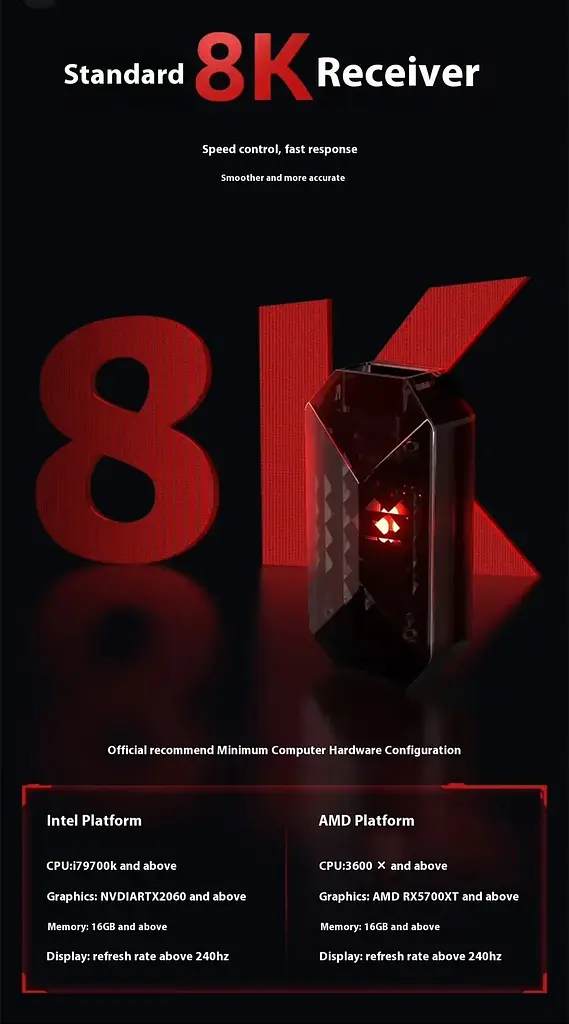 Ігрова бездротова мишка VXE MAD R / Два режими підключення / 8K / Сенсор PAW3395 / 26 000 DPI - фото 2