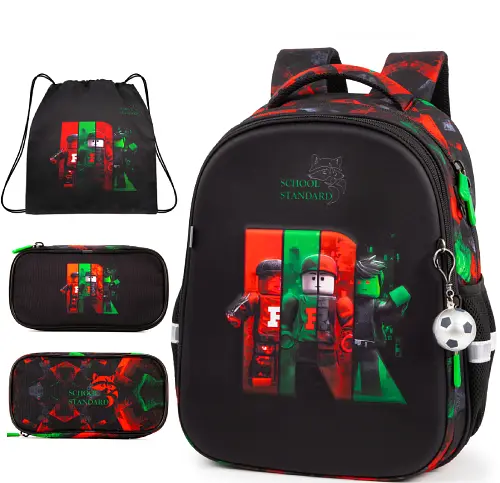 Ортопедичний шкільний рюкзак 3 в 1 для хлопчика School Standard 38х30х18 см з Роблокс для молодших класів (Full 170-80) - фото 2
