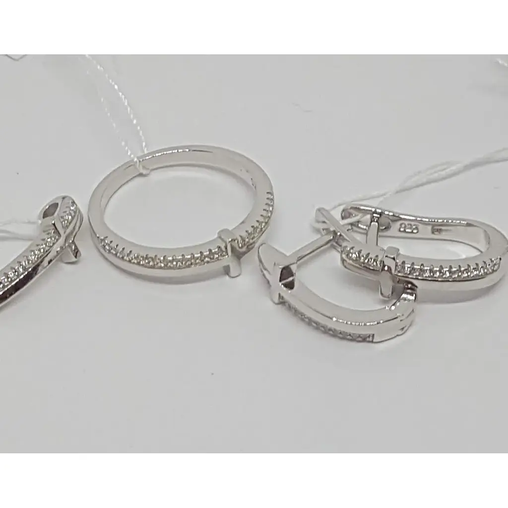 Серебряное кольцо Серебряный рай с фианитами. 1111 088683 17 - фото 4