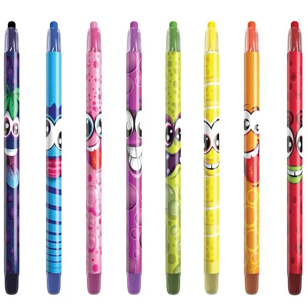 Набір ароматних воскових олівців для малювання Scentos Веселка 8 кольорів (41102) - фото 2