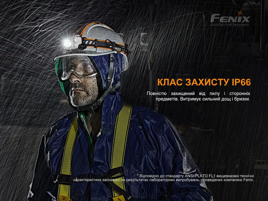 Ліхтар налобний Fenix HP25R V2.0 1600лм 290м Type-C з кріпленням на шолом - фото 9