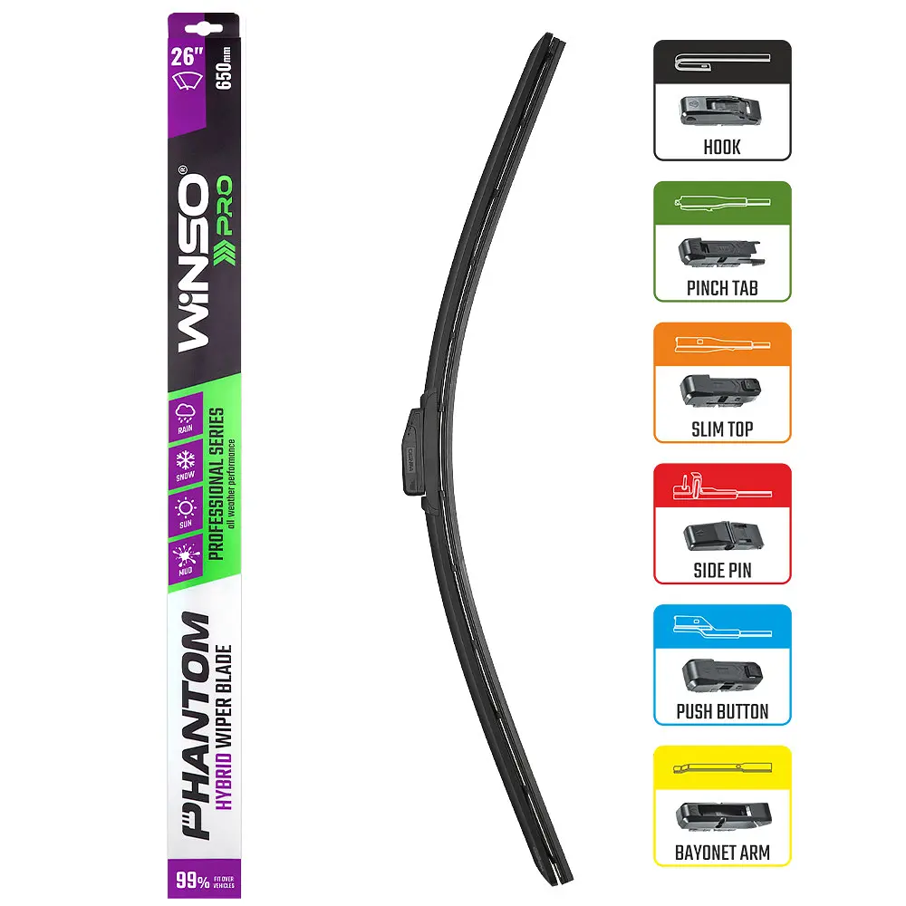 Щетка стеклоочистителя гибридная Winso Pro Phantom 26/650 мм (118650) - фото 3