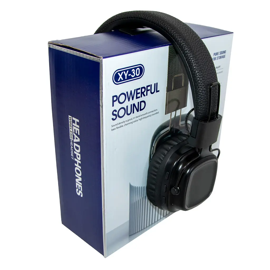 Навушники бездротові Powerful Sound XY-30, накладні, Bluetooth 5.3, з підсвіткою, чорні - фото 6