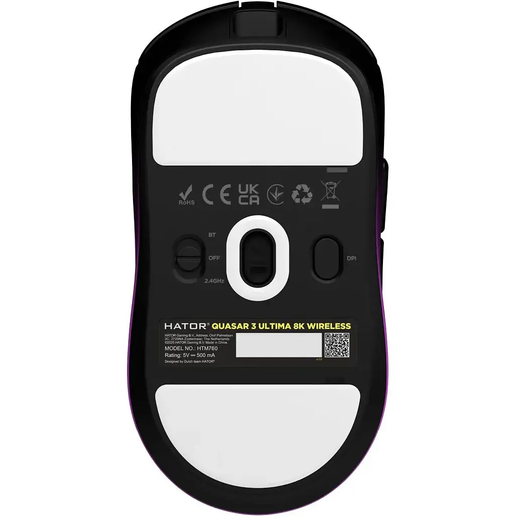 Миша Hator Quasar 3 Ultima 8K Wireless Black/Purple (HTM760) [177414] - фото 2