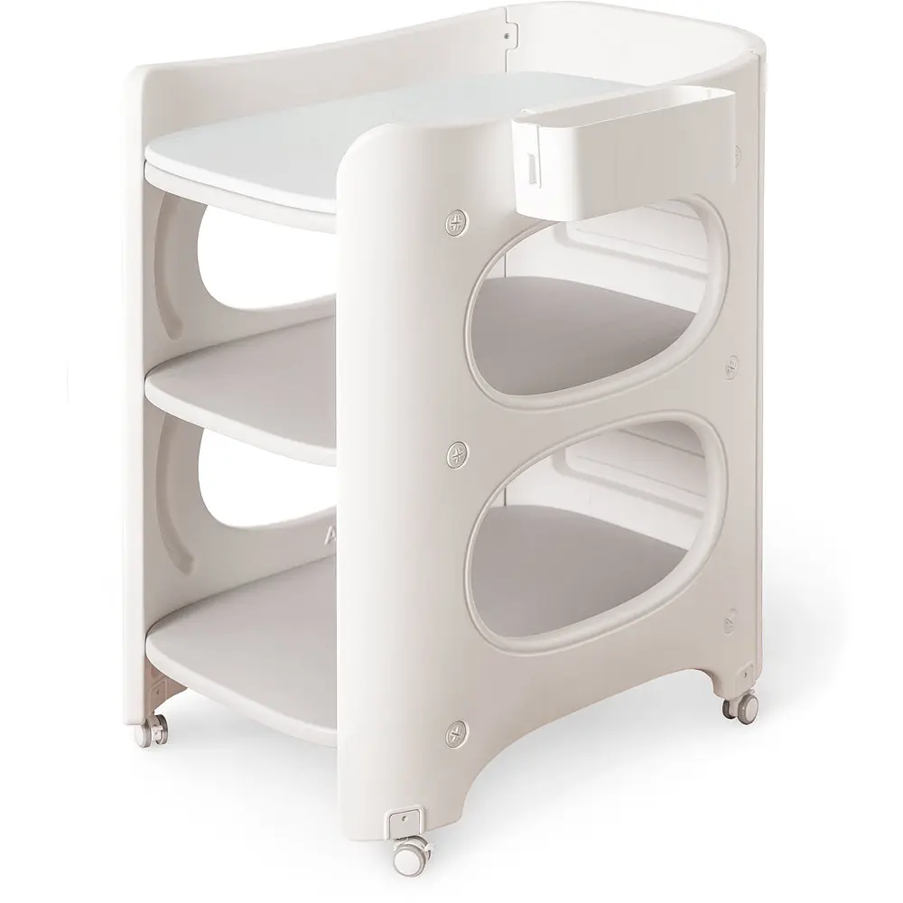 Столик сповивальний Mealux Dora з матрацом (арт. KD-E062 Grey/White+mattress)