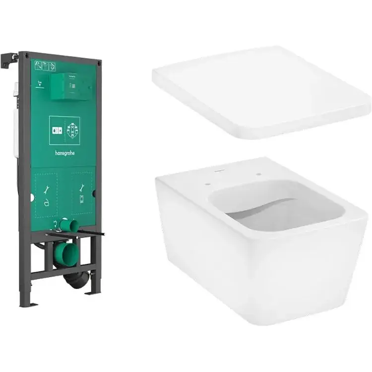 Унітаз підвісний Hansgrohe EluPura Q з інсталяцією iFrame 60301100