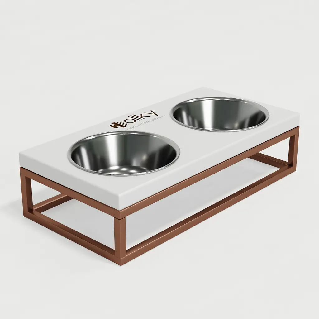 Hollky Base S — миски на подставке для маленьких собак и кошек (2 × 0,45 л) - фото 6